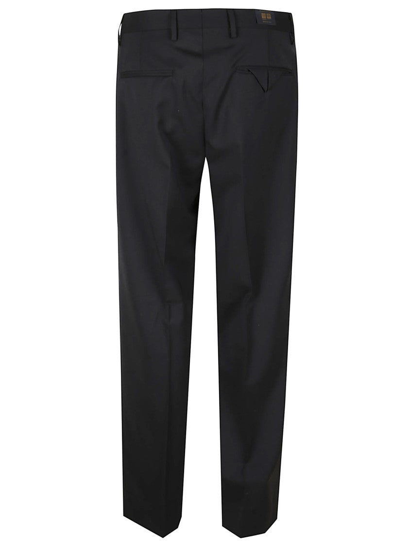 Briglia Tailored Black Trousers With Classic Fit