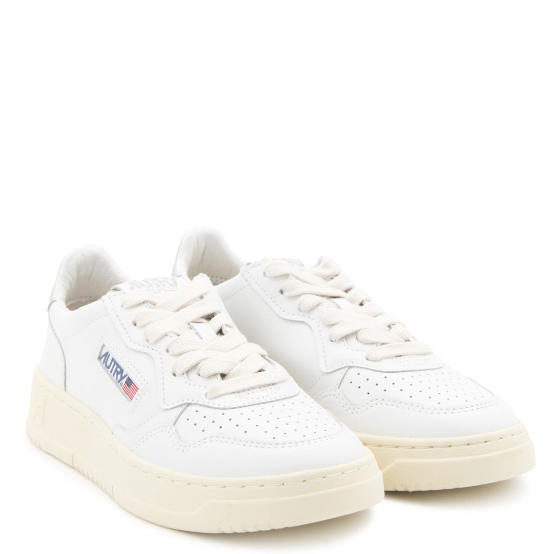 Autry White Leather Low Top Sneakers