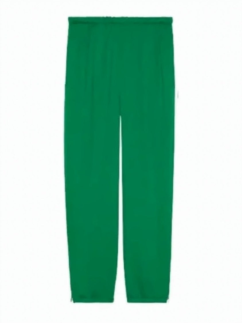 Gucci Solid Green Relaxed-Fit Jogger Pants