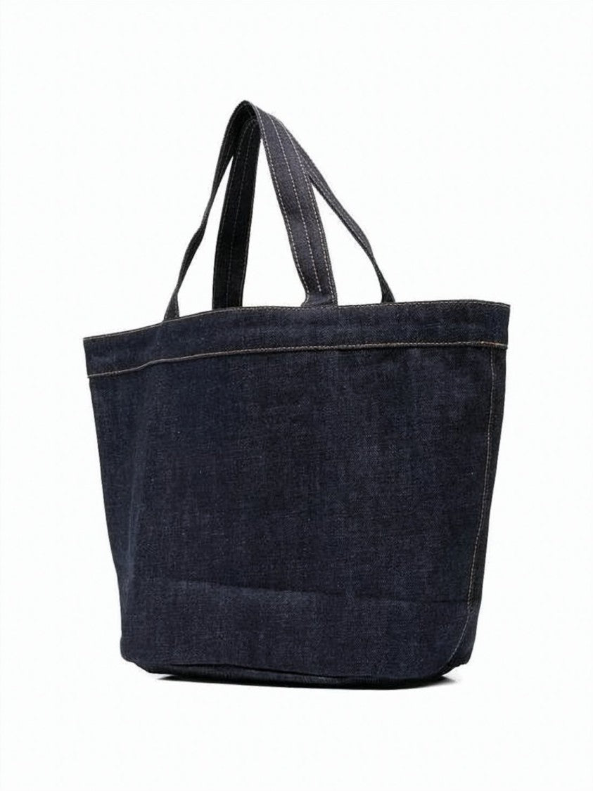 A.P.C. Dark Denim Tote Bag With Structured Design