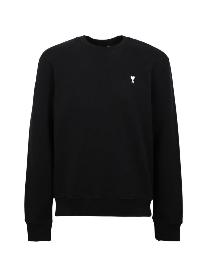 Ami Paris Crew Neck Sweater With Ami De Coeur Motif