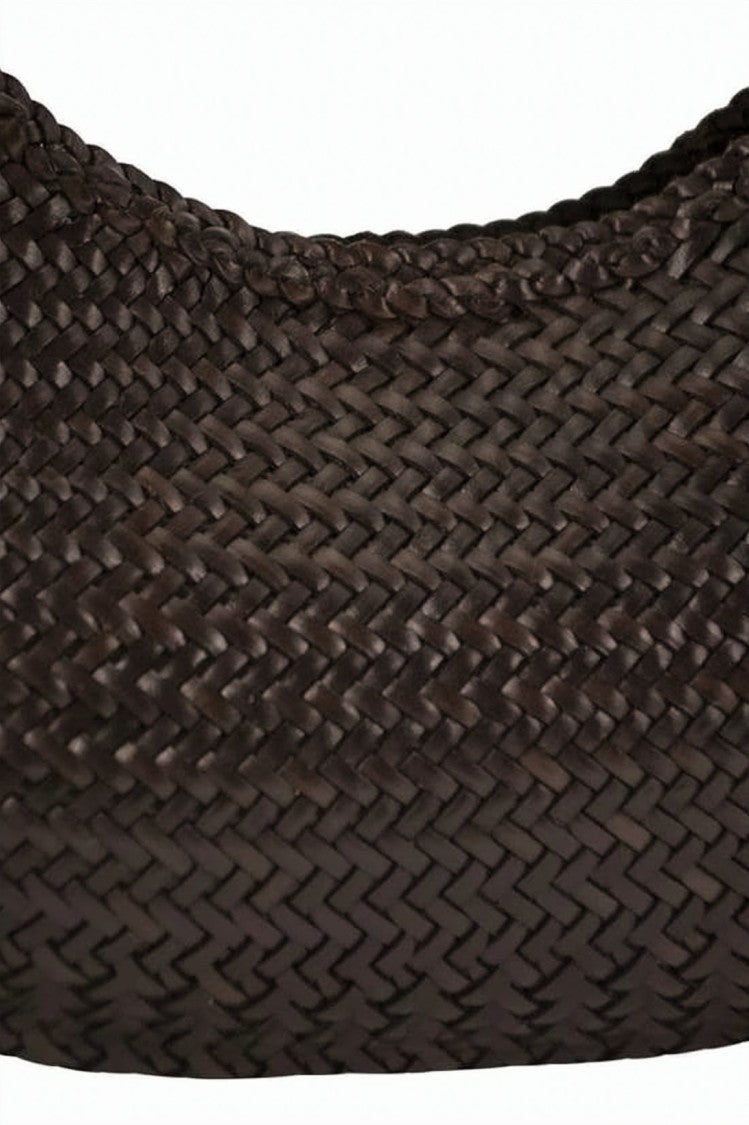 Dragon Diffusion Crescent Shape Braided Strap Shoulder Bag