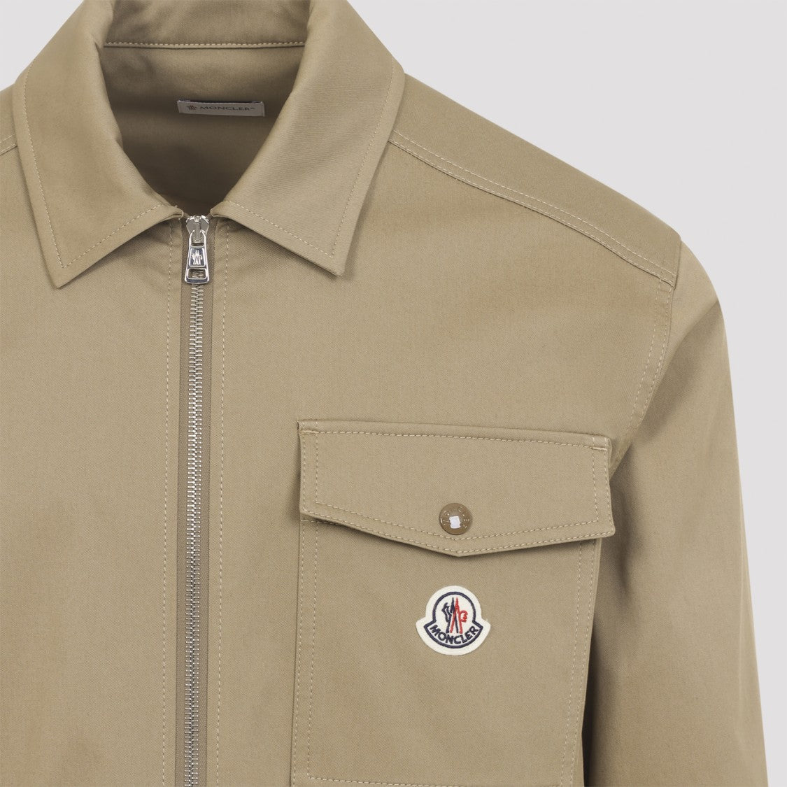 Moncler Classic-Fit Brown Shirt Jacket