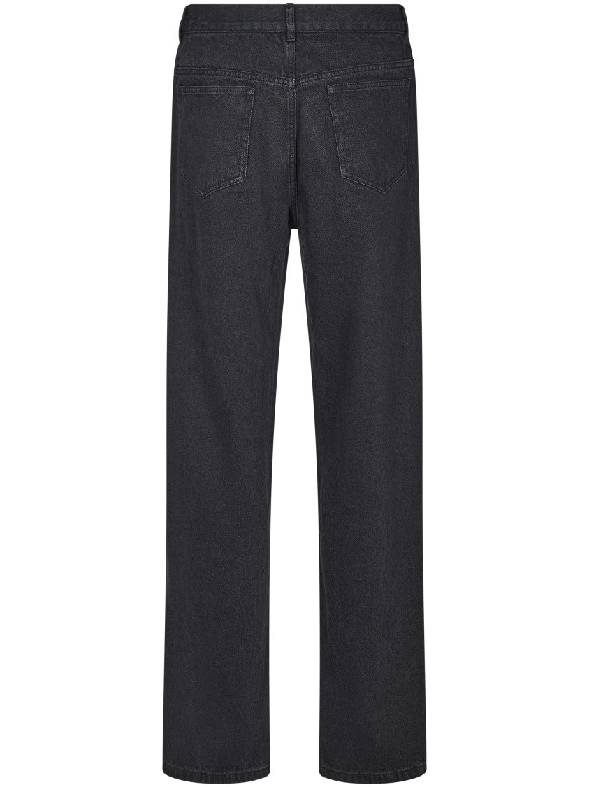 A.P.C. Straight-Leg Jeans With High Waist And Subtle Texture