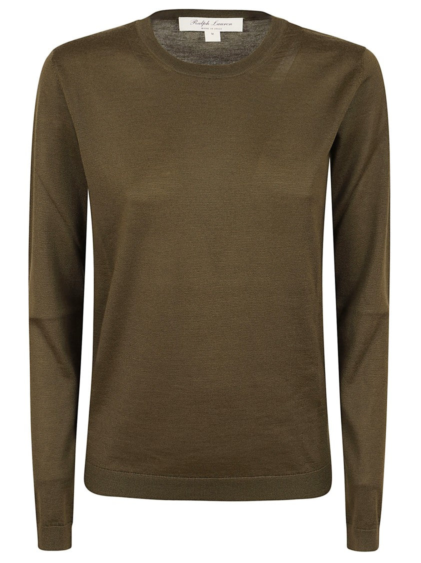 Polo Ralph Lauren Military Green Cashmere Crew Neck Pullover