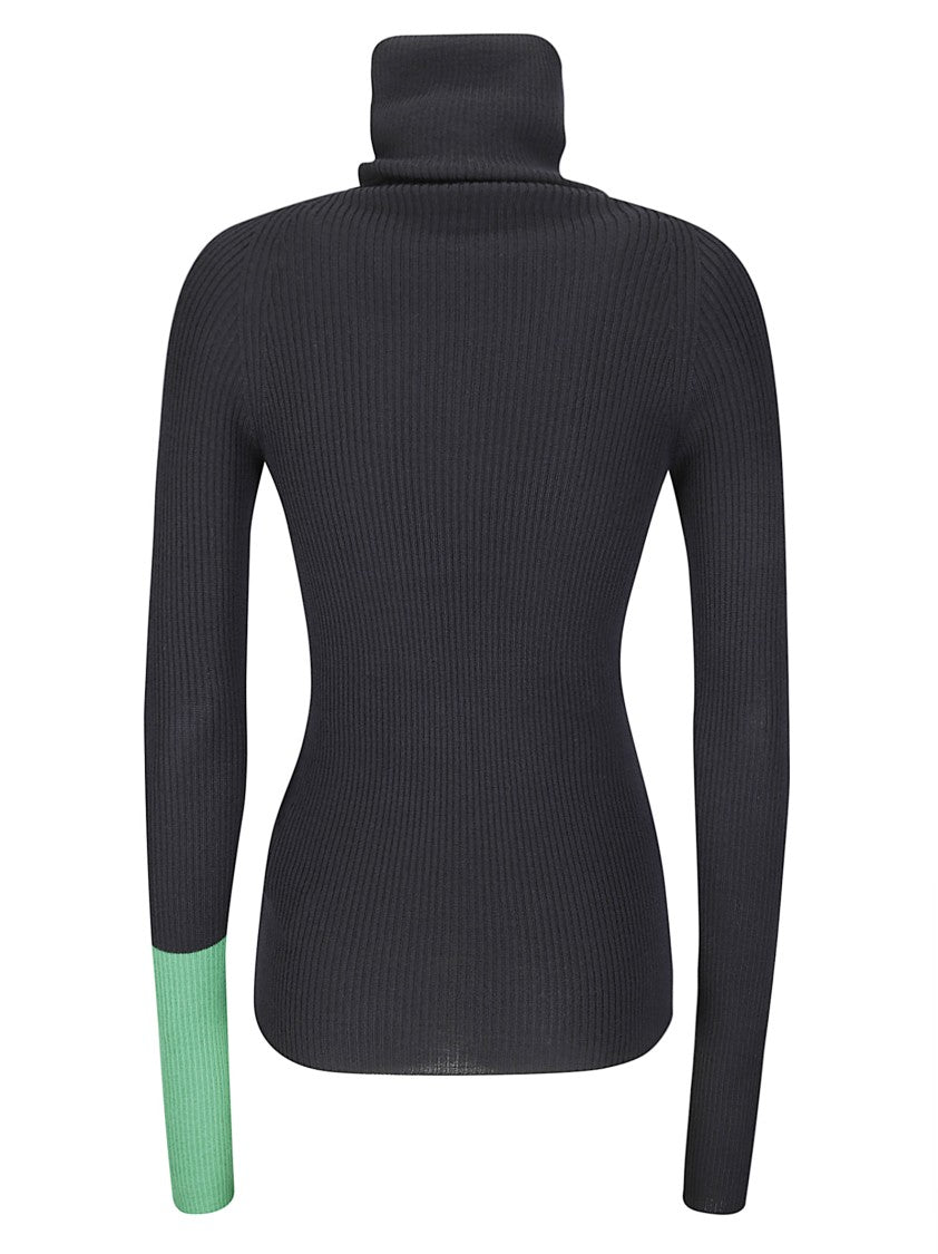 Yohji Yamamoto Color Combi High-Neck Sweater