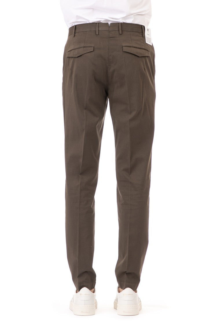 Pt Torino Cotton-Silk Master Fit Trousers