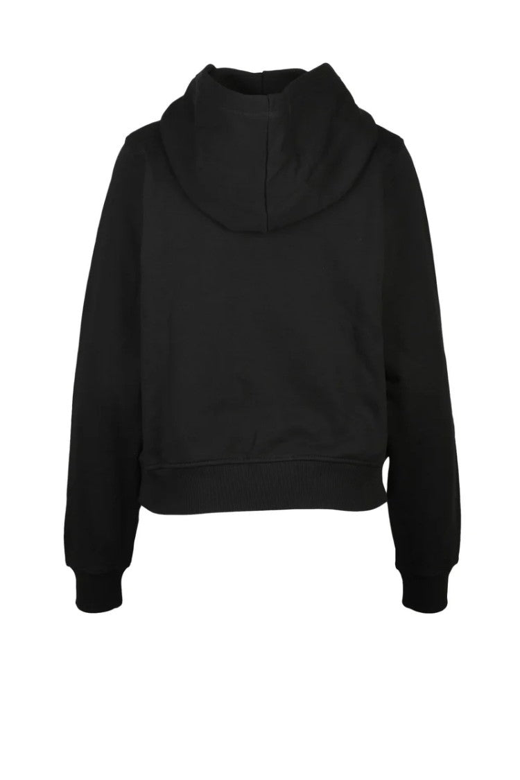 Diesel Black Cotton Women's Cropped Sweatshirt