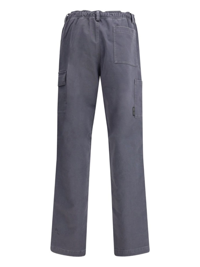 Gr10k Washed Ash Grey Cargo Pants With Utility Pockets