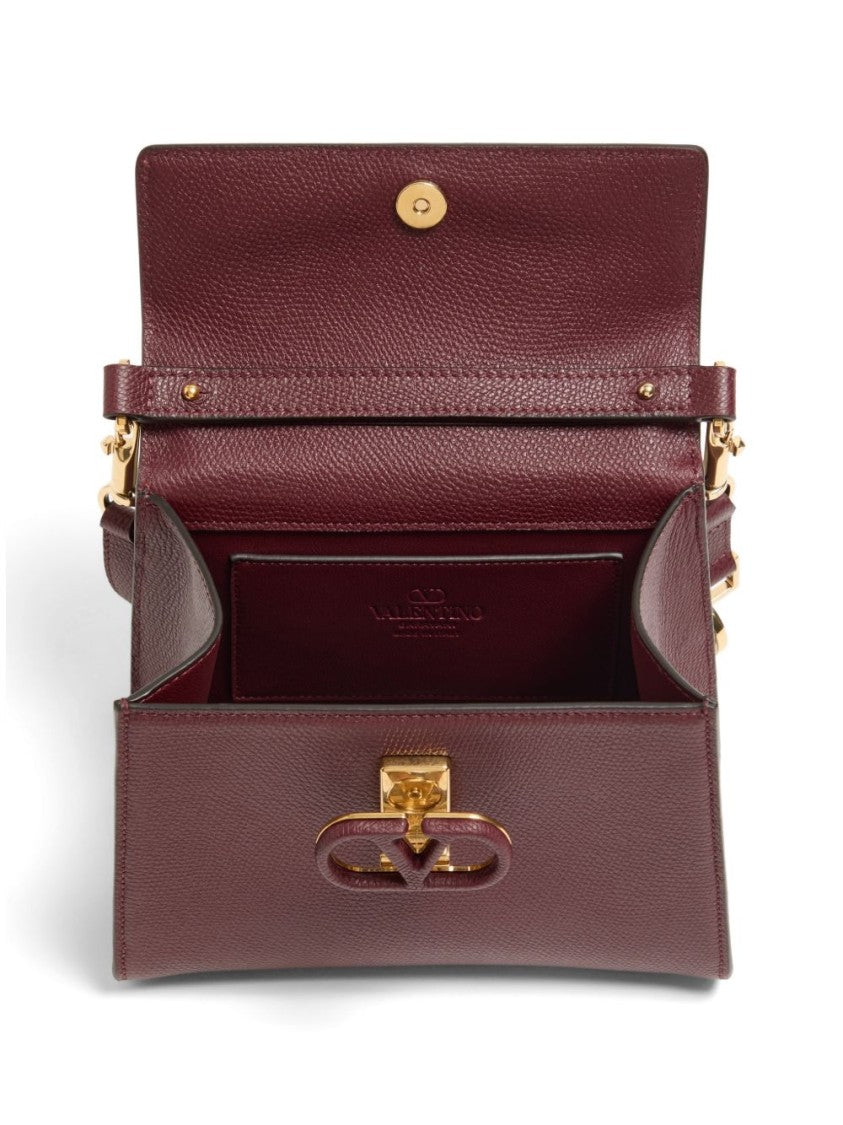 Valentino Garavani Textured Leather Wallet With Top Handle