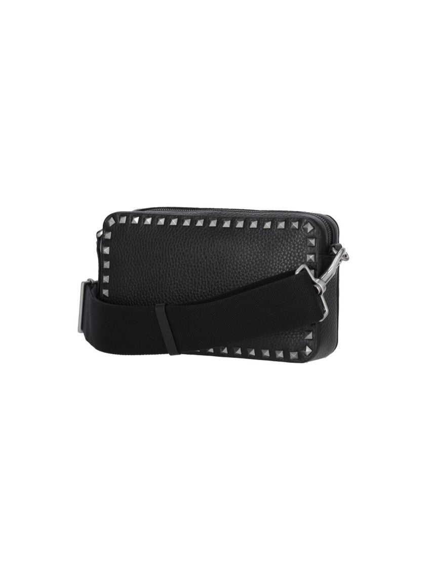 Valentino Garavani "Rockstud" Crossbody Bag – Black