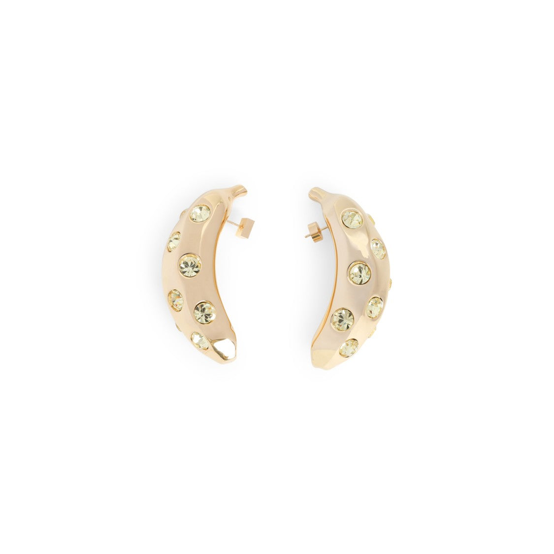 Jacquemus Les Boucles Bananes Golden Copper Earrings