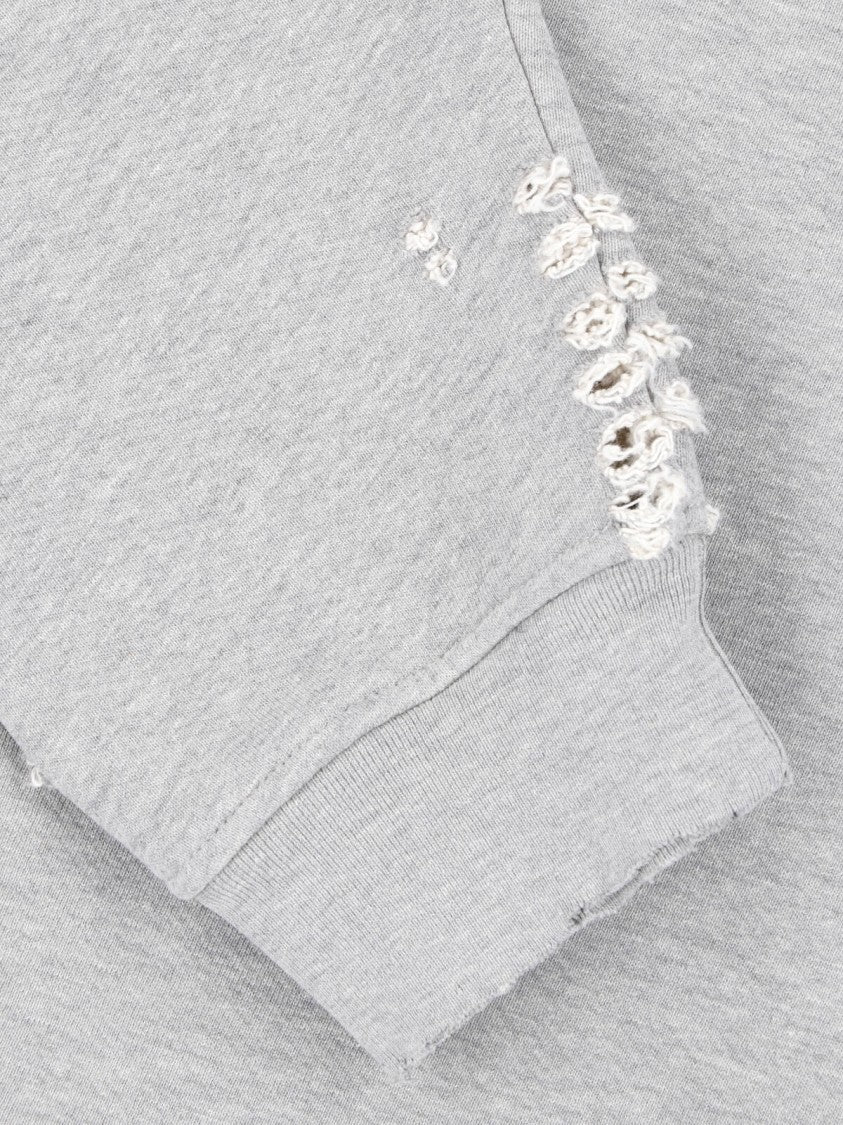 Paly Grey Relaxed Fit Cotton Sweater