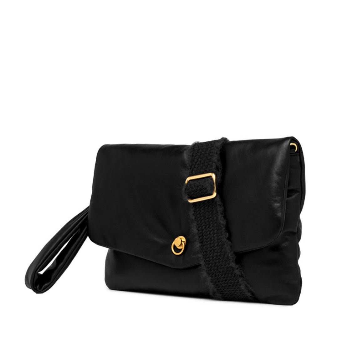Gianni Chiarini Mirea Bag In Soft Black Smooth Leather