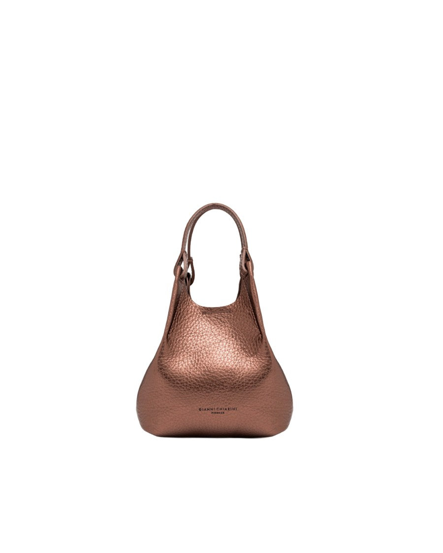 Gianni Chiarini Moon Dua Pebble Grain Leather Tote Bag