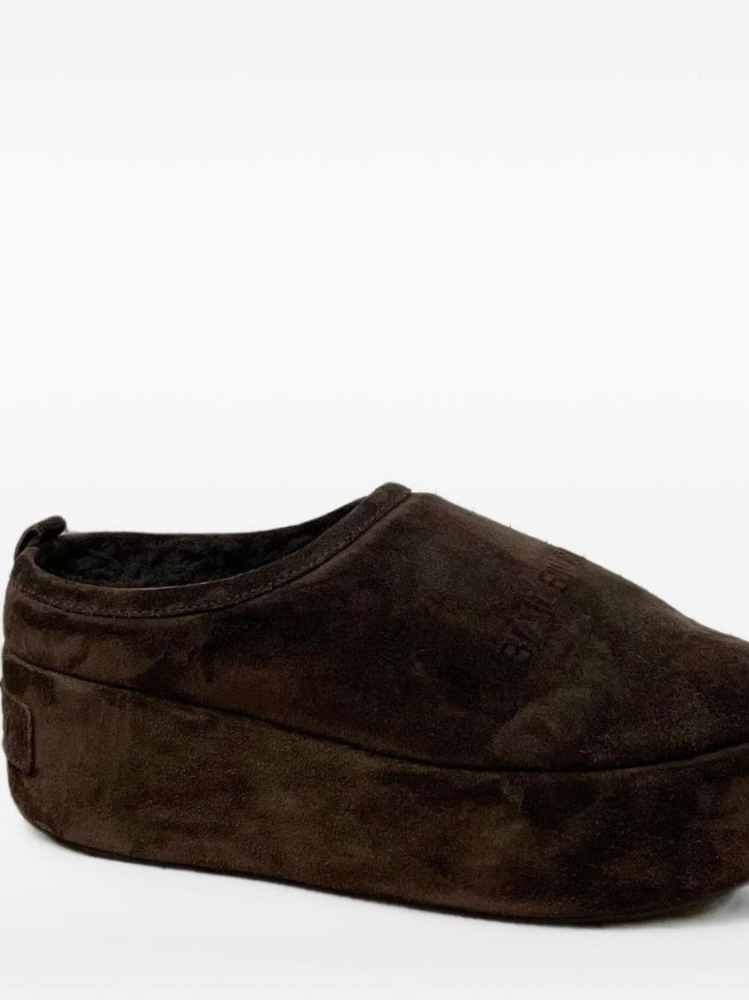 Balenciaga Black Alaska Platform Soft Mule