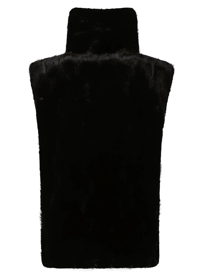 Pinko Glossinia Polyester Faux Fur Vest
