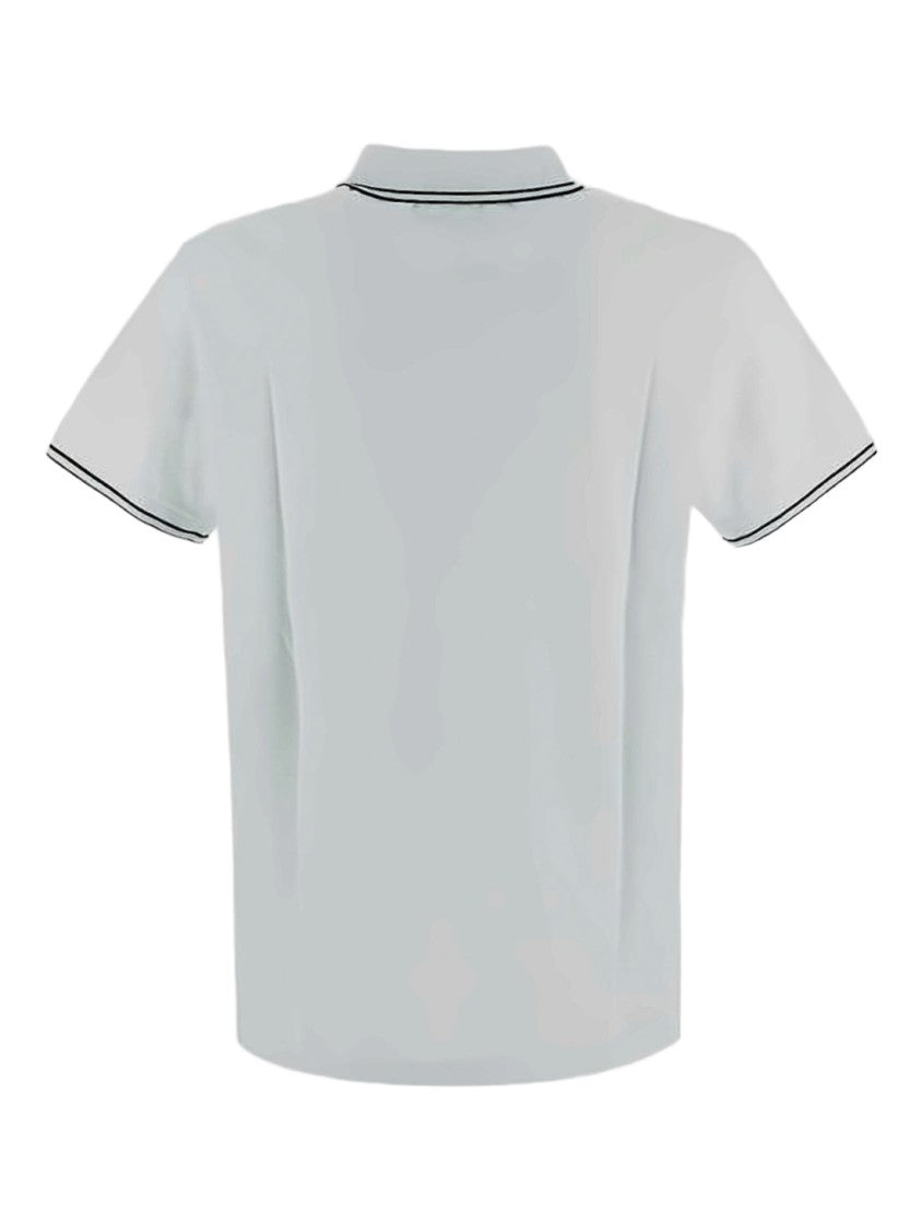 Stone Island Short-Sleeve Polo Shirt With Double Stripe Detailing