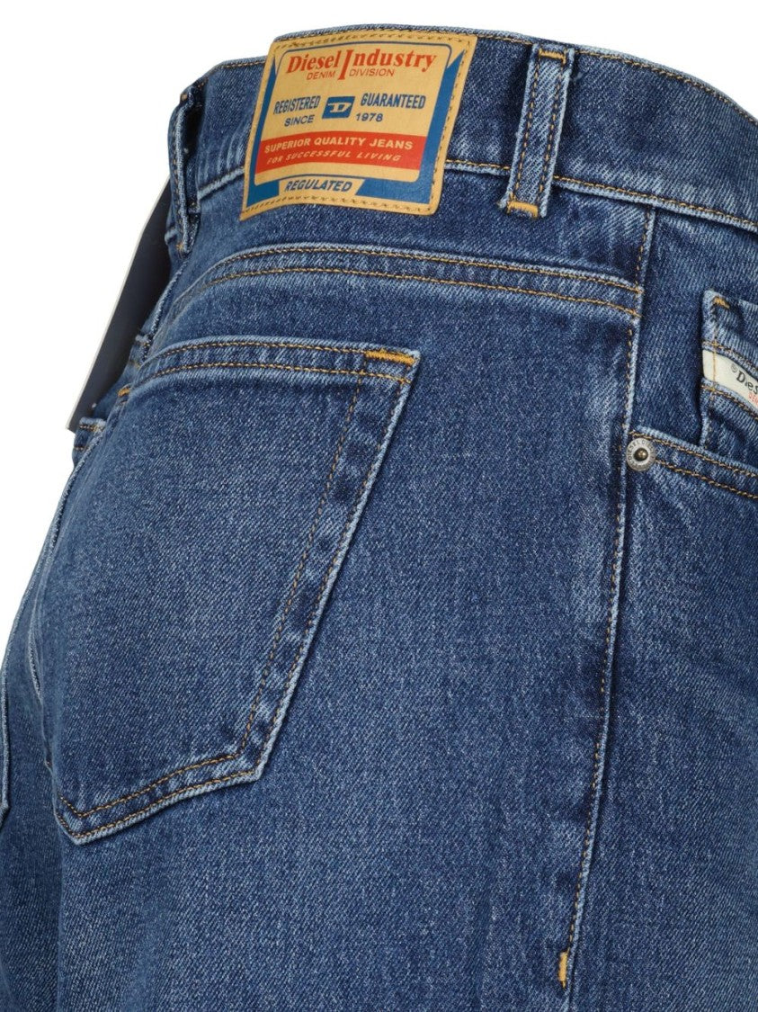 Diesel Wide-Leg Denim Jeans With High Waist