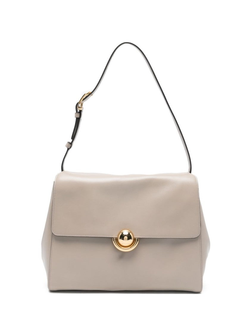 Furla Structured Minimalist Bag With Gold-Tone Clasp