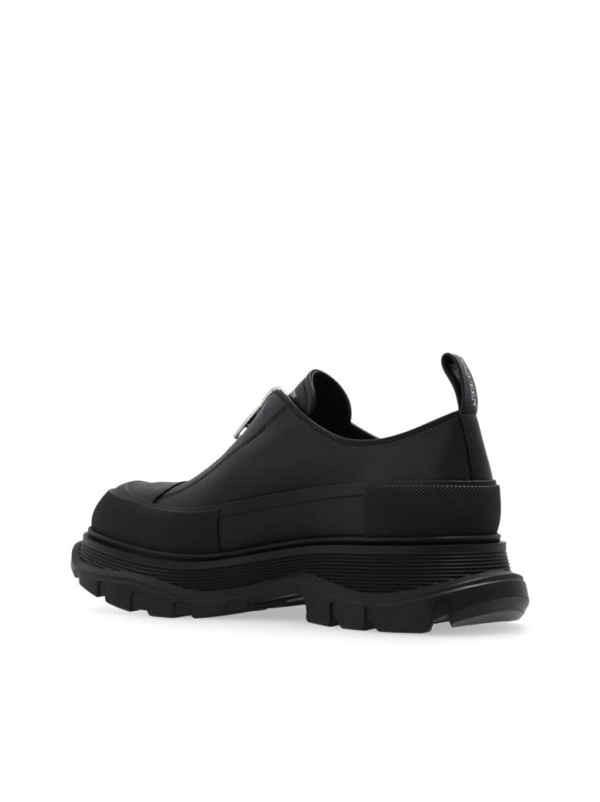 Alexander Mcqueen Logo-Print Zip Sneakers