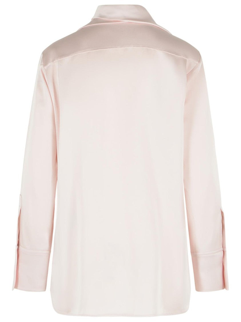 Jil Sander 'Fiocco' Pink Acetate And Viscose Shirt
