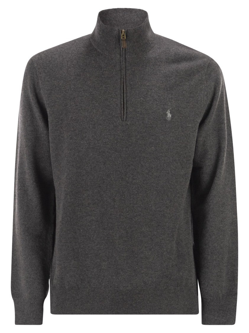 Polo Ralph Lauren Wool Pullover With Half Zip