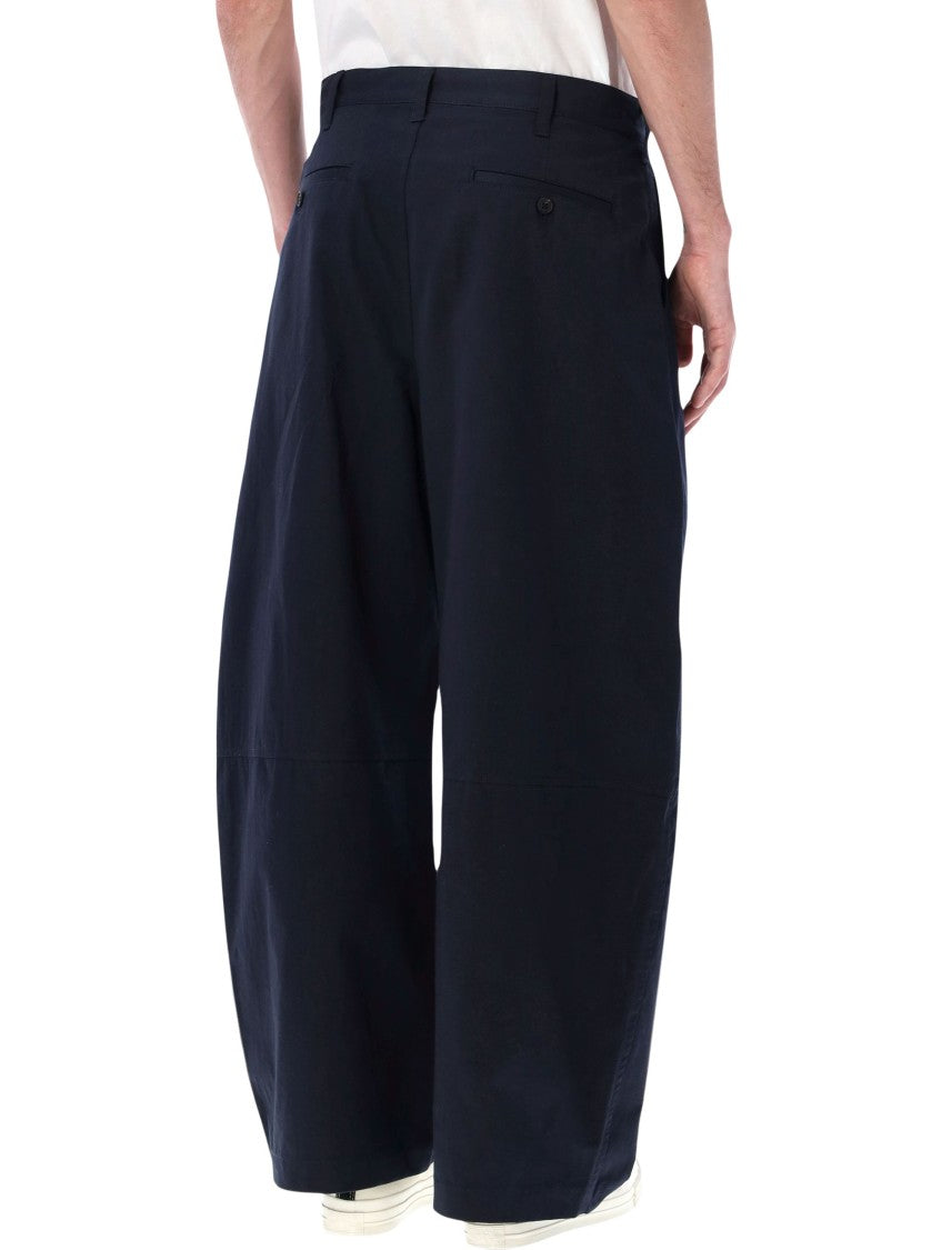 Comme Des Garçons Wide Leg Pleated Front Chino Pants