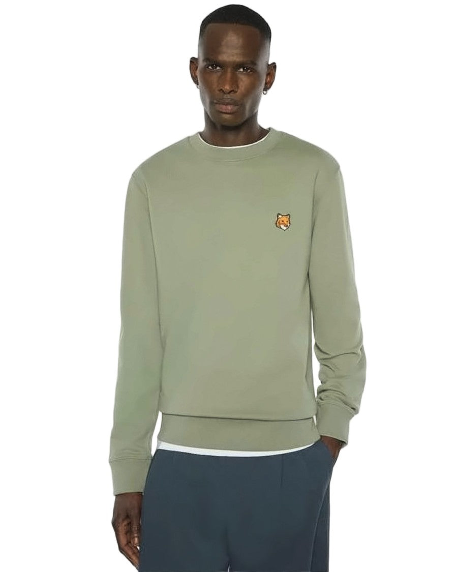 Maison Kitsuné Regular-Fit Cotton Sweatshirt With Embroidered Emblem