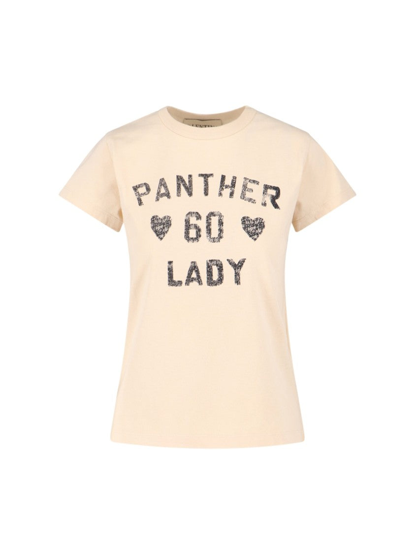 Valentino Relaxed Fit Graphic T-Shirt With Distressed Print