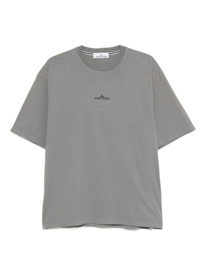 Stone Island Logo-Embroidered T-Shirt