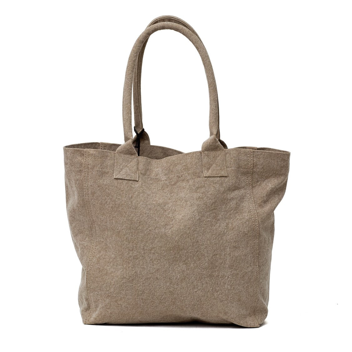 Isabel Marant Small Yenky Washed Cotton Canvas Logo Tote Bag