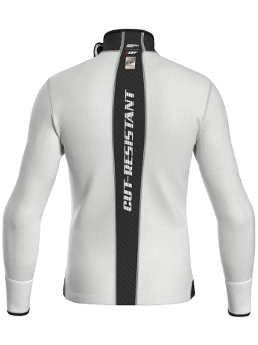 Energia Pura Cut-Resistant Long-Sleeve Asymmetrical Zip Top