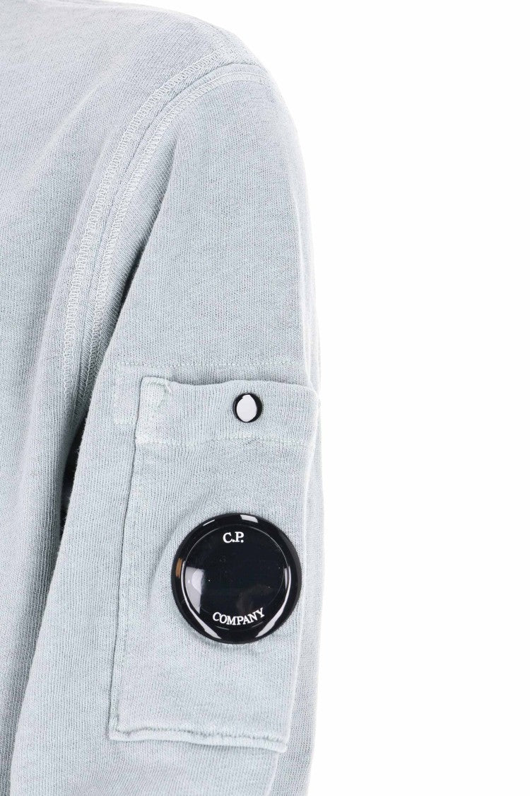 C.P. Company Grey Malfile Cotton Crewneck Sweater