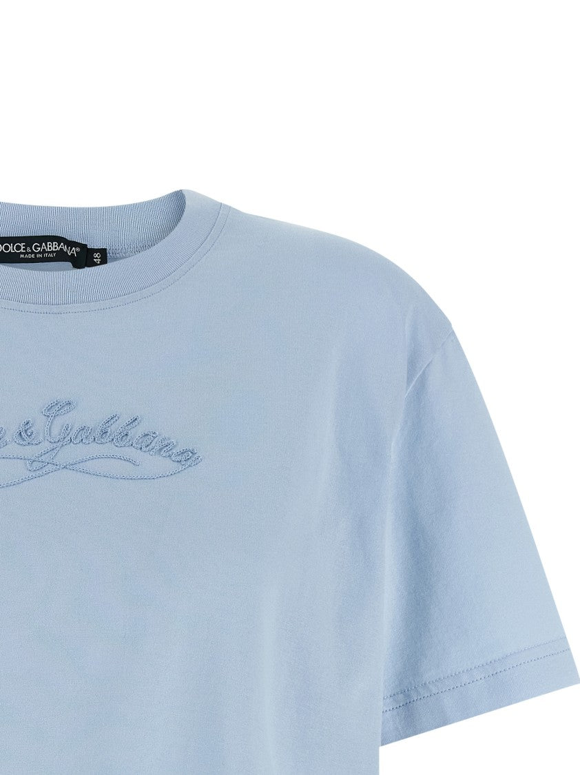 Dolce & Gabbana Chain Embroidery T-Shirt