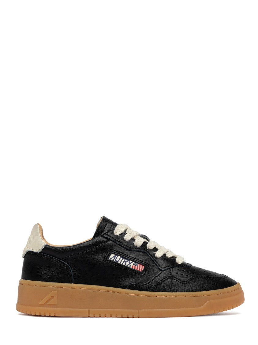 Autry Low-Top Sneakers With Perforated Detailing And Gum Sole