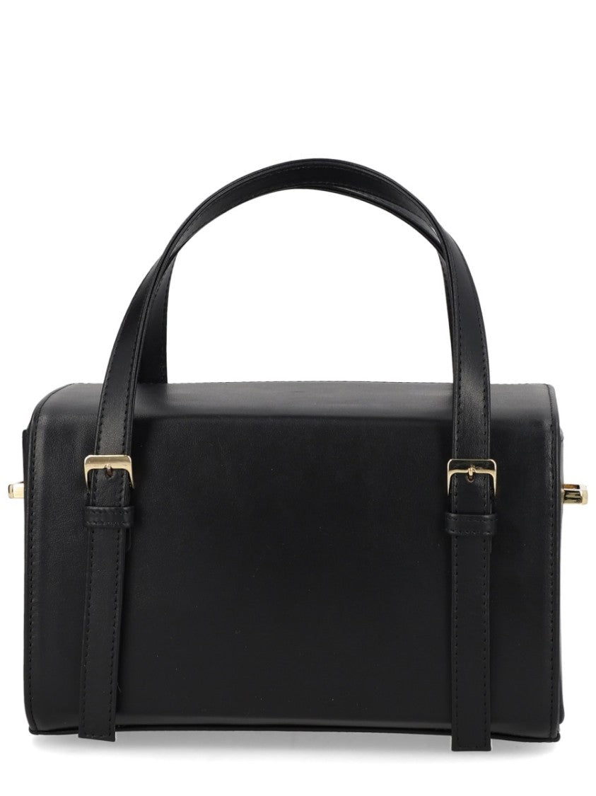 Sofia Black Mini Belmondo Calf Leather Tote Bag