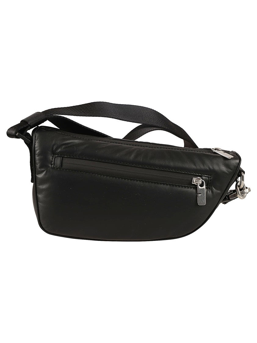 Burberry Smooth Leather Shoulder Bag With Design