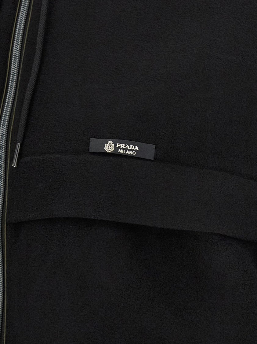 Prada Pile Tec Hooded Jacket