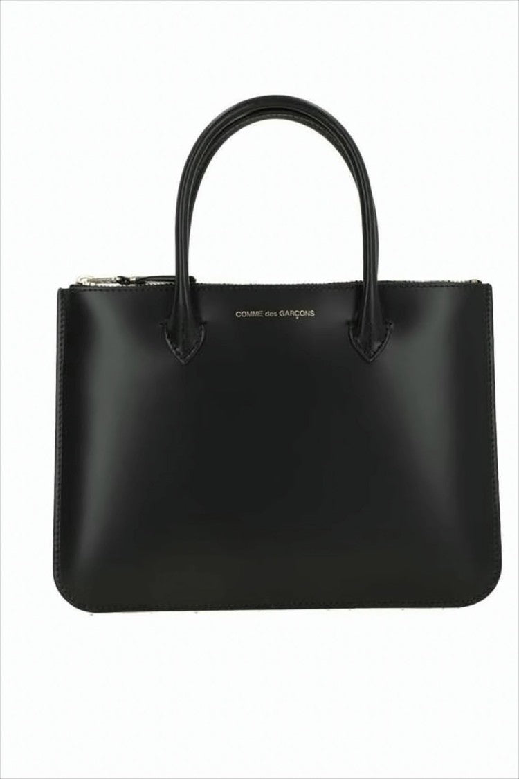 Comme Des Garçons Structured Cow Leather Tote Bag