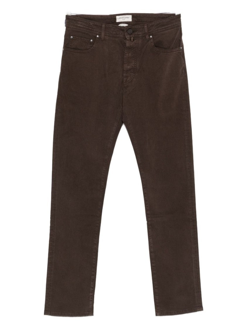 Jacob Cohen Rich Brown Tailored Trousers