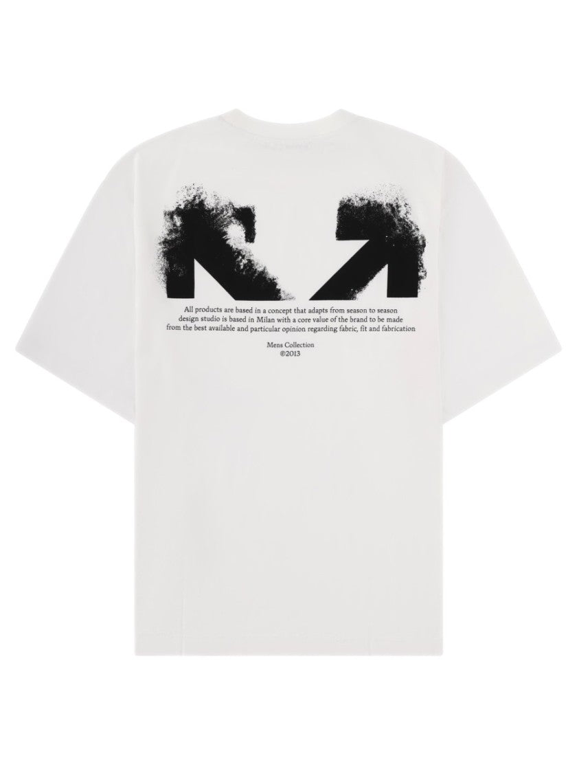 Off-White Crew Neck Black Graphic Back T-Shirt