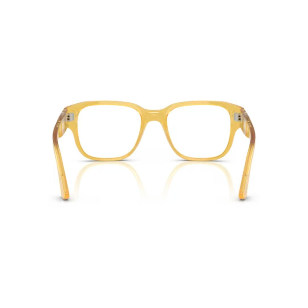 Persol 0Po3374v Translucent Yellow Acetate Square Eyeglasses