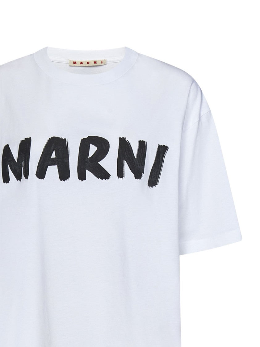 Marni Lily White Organic Cotton Jersey T-Shirt