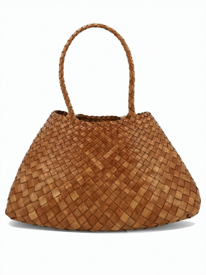 Dragon Diffusion Spacious Woven Buffalo Leather Tote