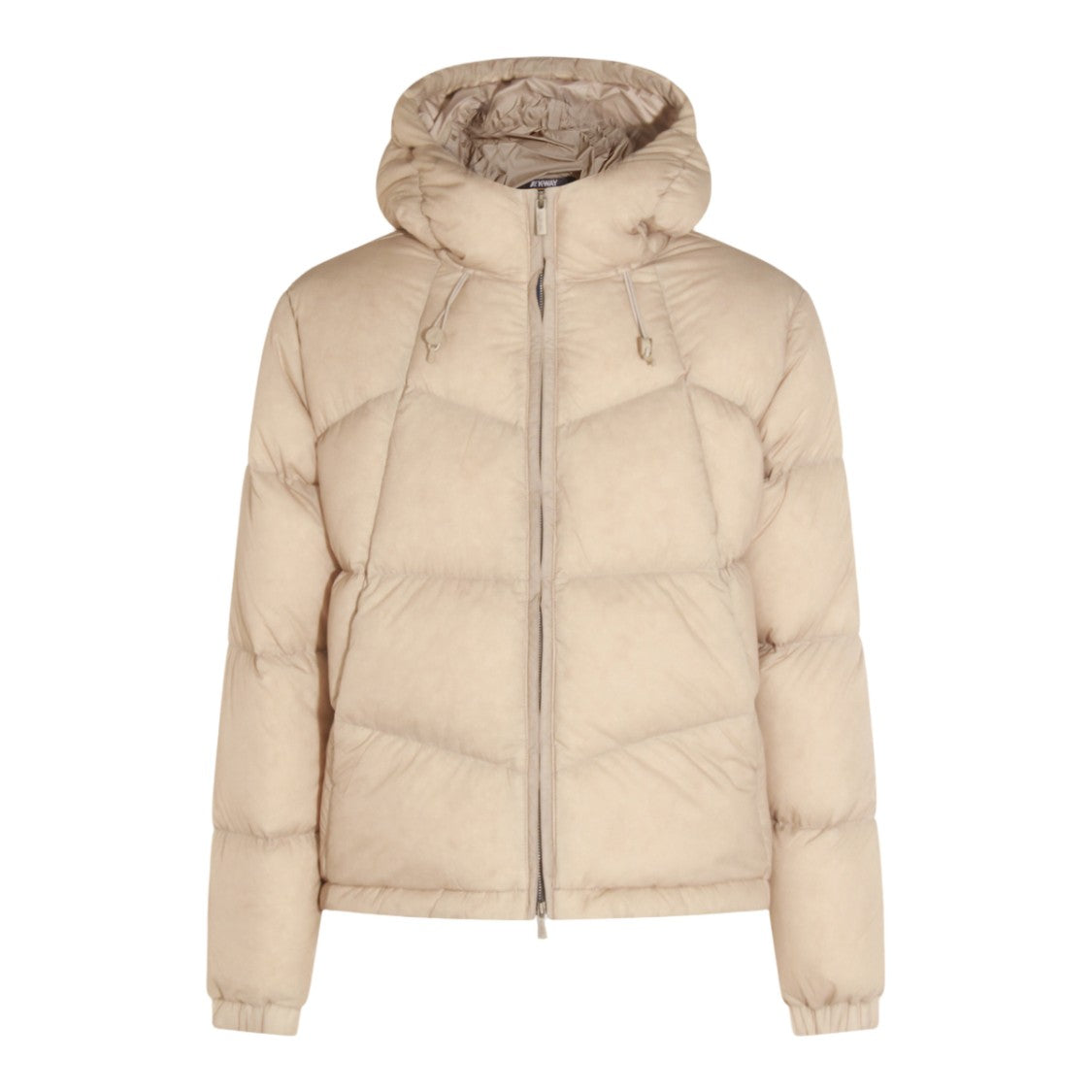 K-Way Quilted Padded Jacket With Attached Hood