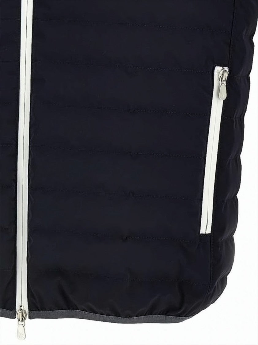 Brunello Cucinelli Quilted Sleeveless Vest With High Collar