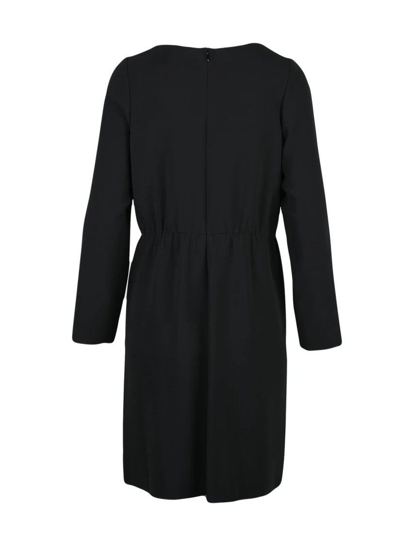 Aspesi Black Triacetate-Blend Zip Short Dress