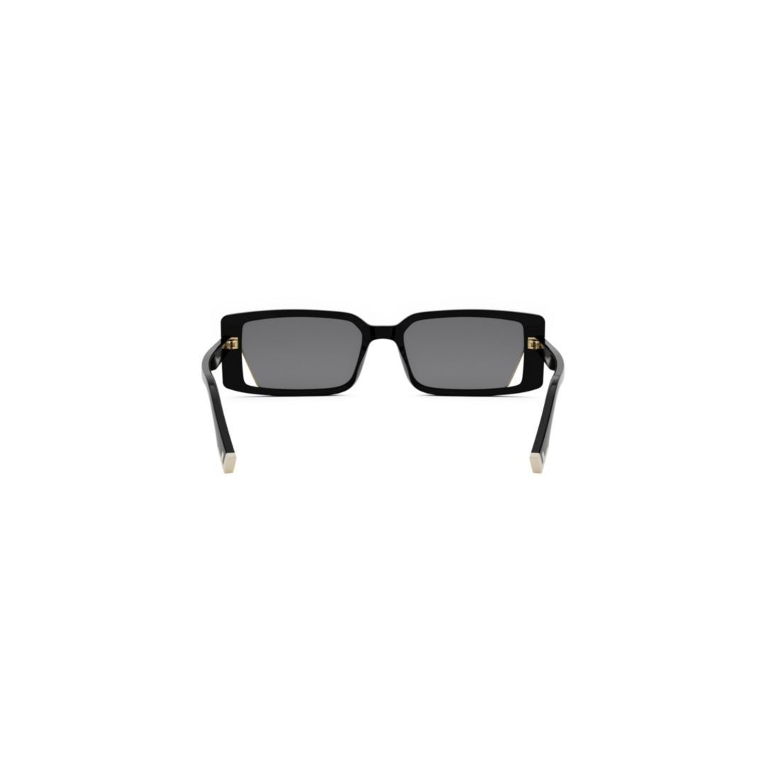 Fendi Fe40164i Rectangular Black Acetate Sunglasses
