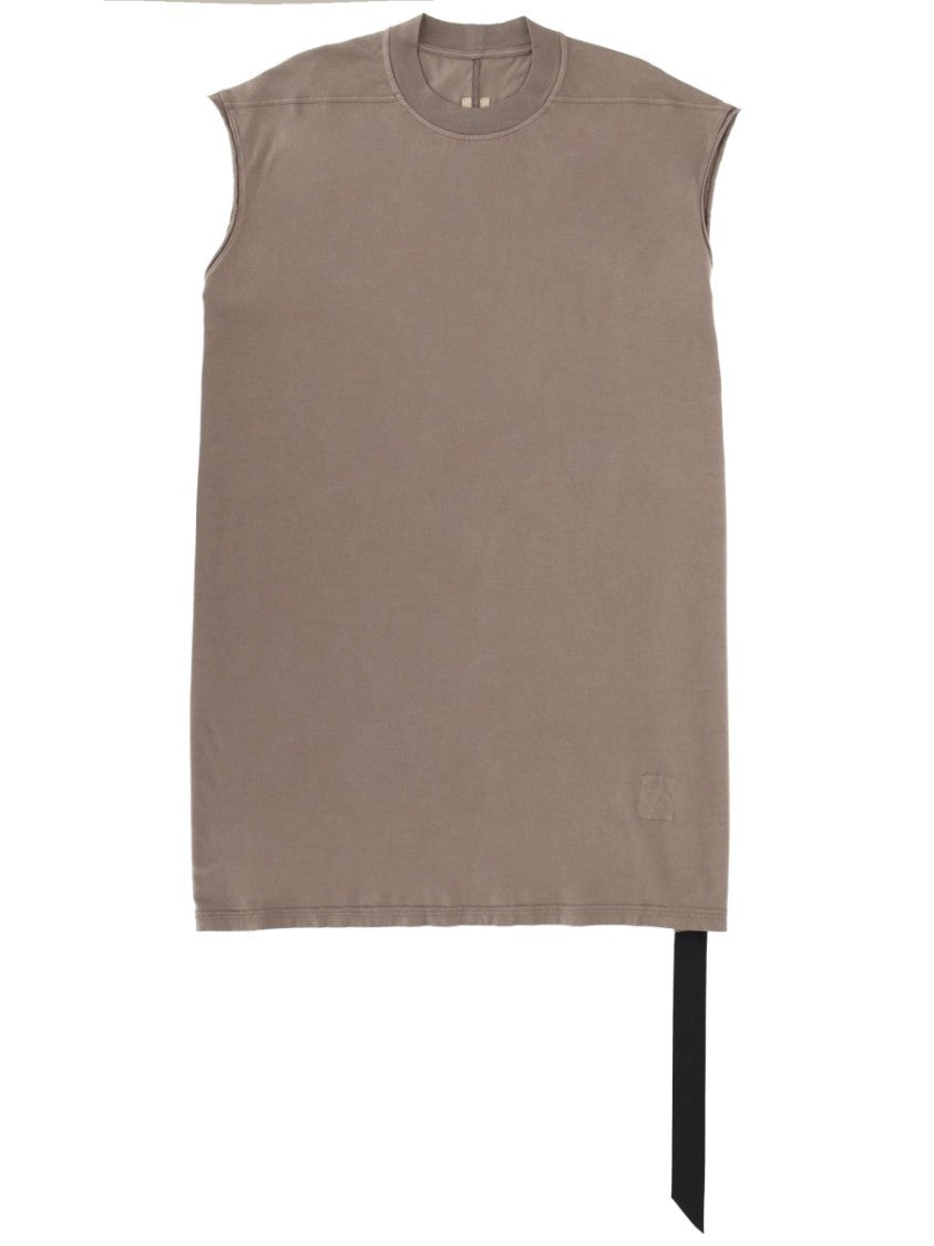 Drkshdw By Rick Owens Tarp-T Oversized Asymmetrical Strap Cotton Tank Top